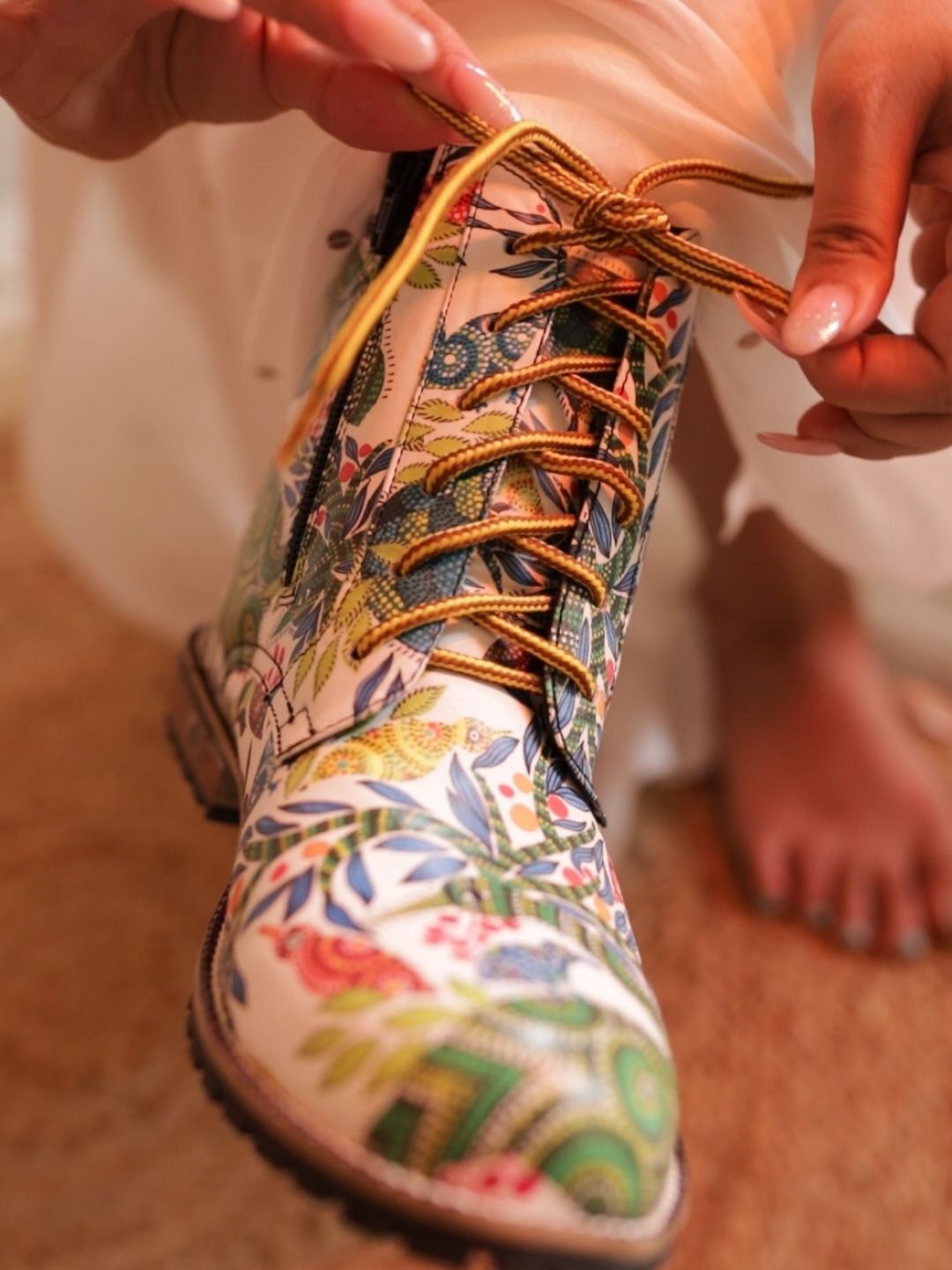 Artsy Bhil Art Print Boots