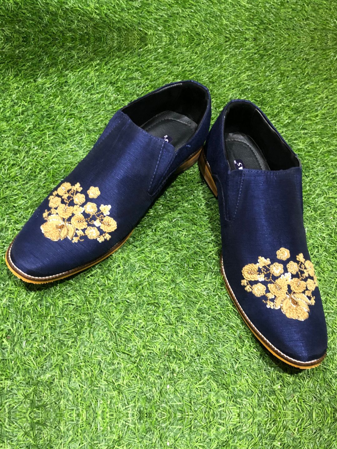 Embroidery Boys Velvet Loafers Groom's Customisable Festive Loafers