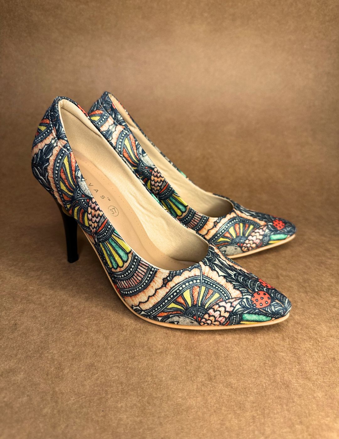 Ancient Madhubani Pumps