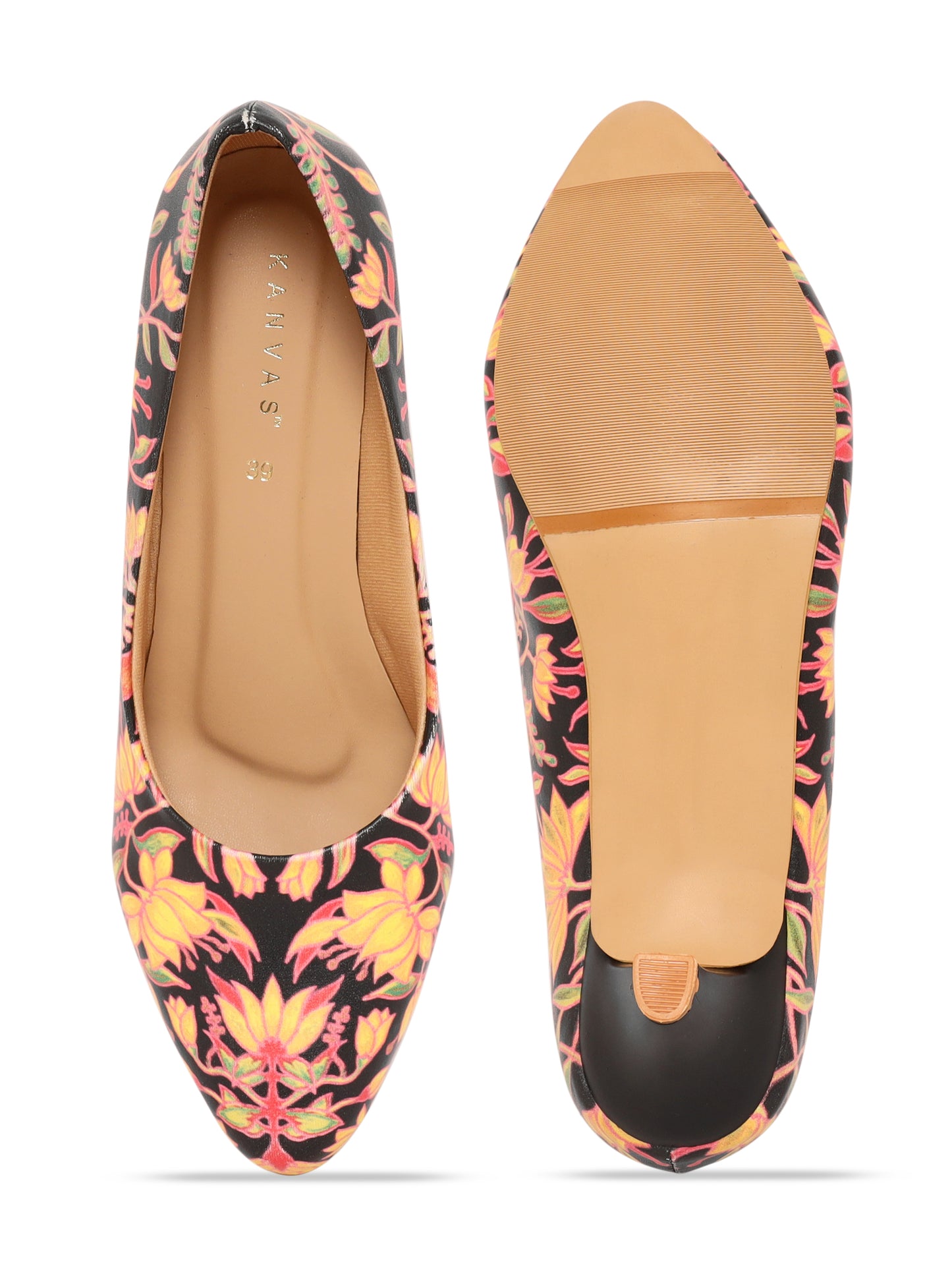 Amelia Multi Print Kitten Heels