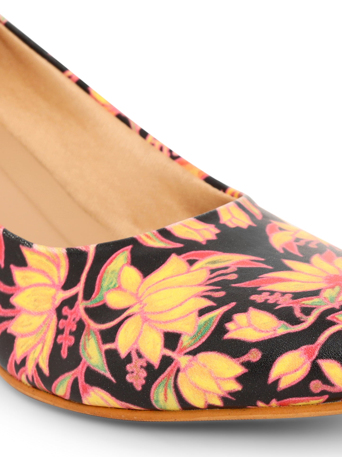 Amelia Multi Print Kitten Heels