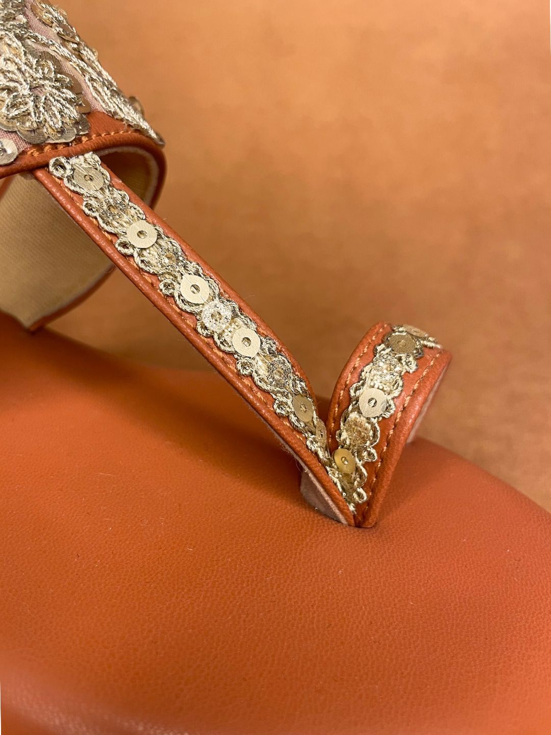 Traditional Embroidered Work Kolhapuri Heels
