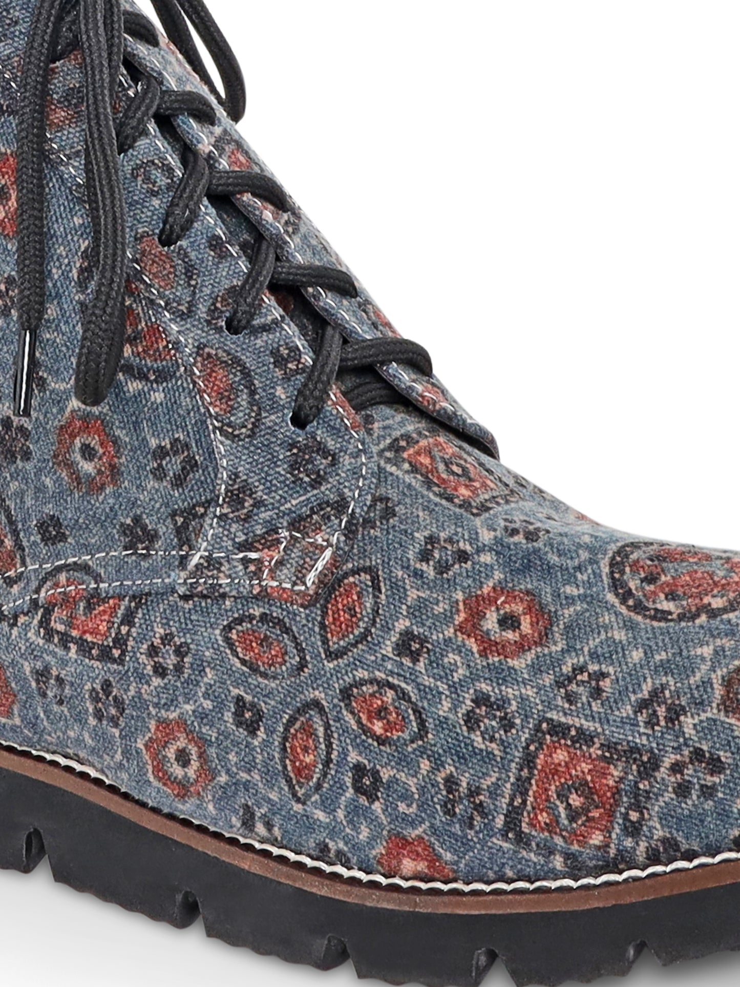 Blue Ajrakh Boots