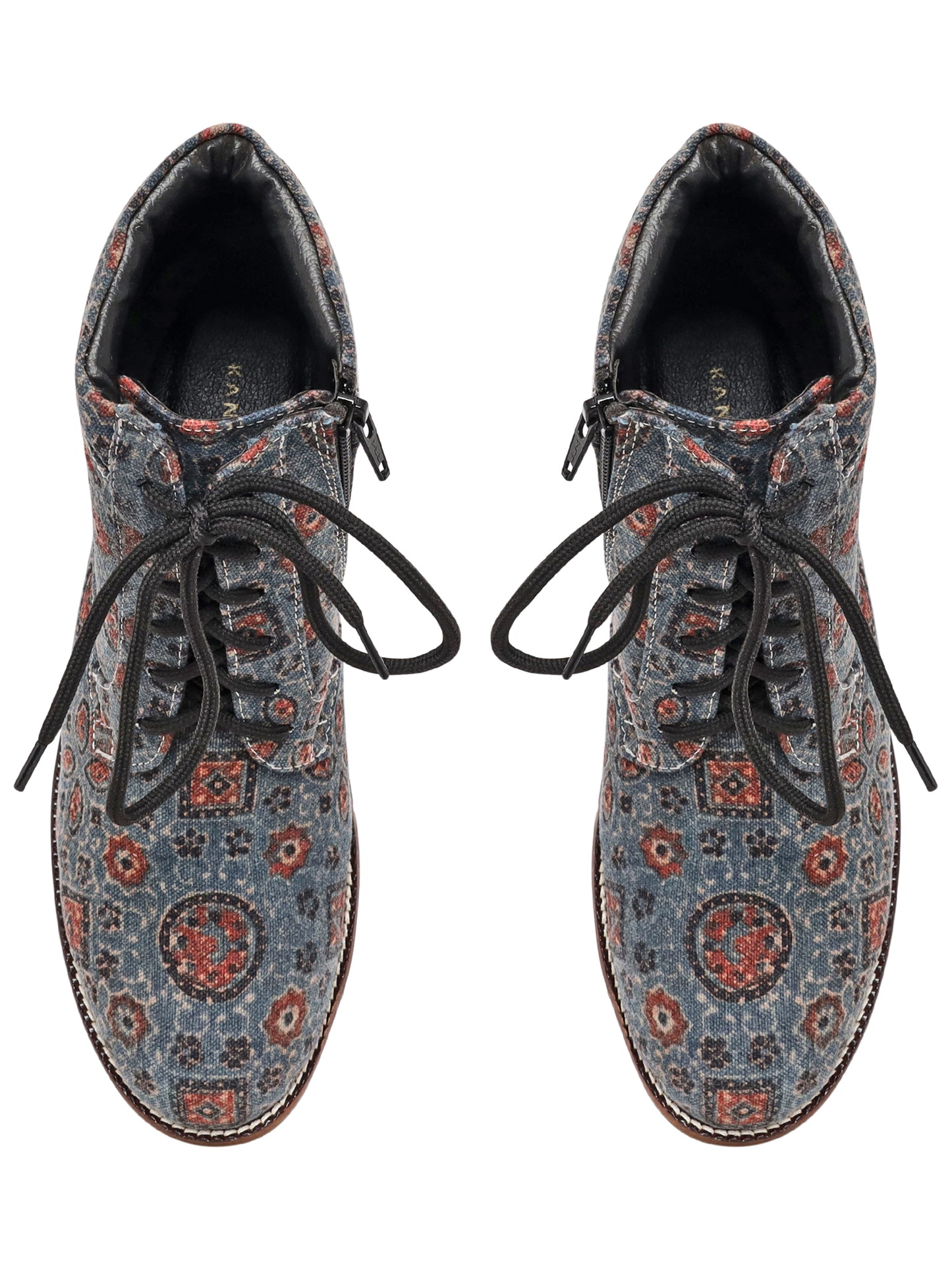 Blue Ajrakh Boots