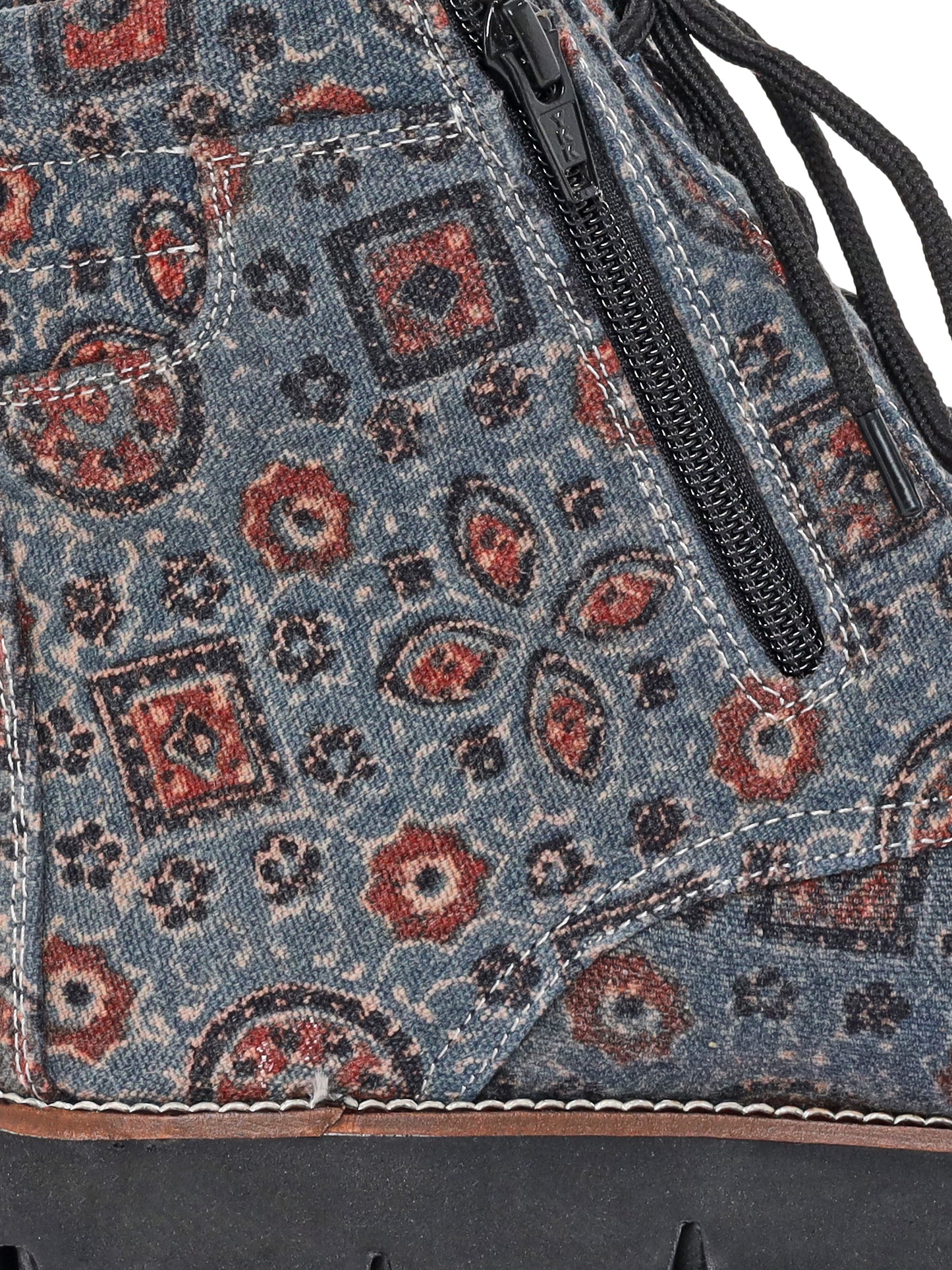 Blue Ajrakh Boots