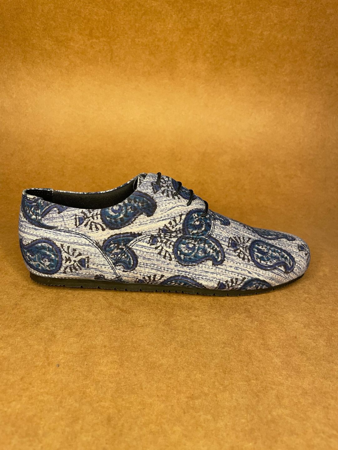 Blue Kairi Hand Block Oxfords