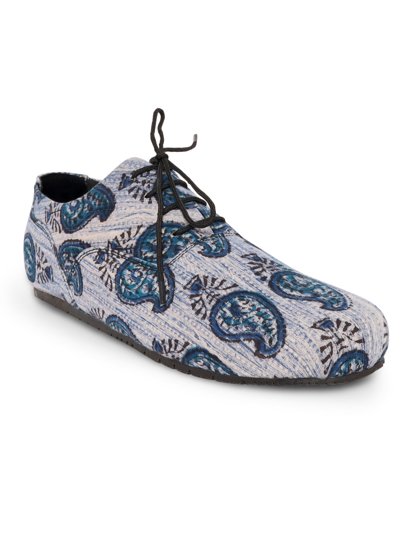 Blue Kairi Hand Block Oxfords