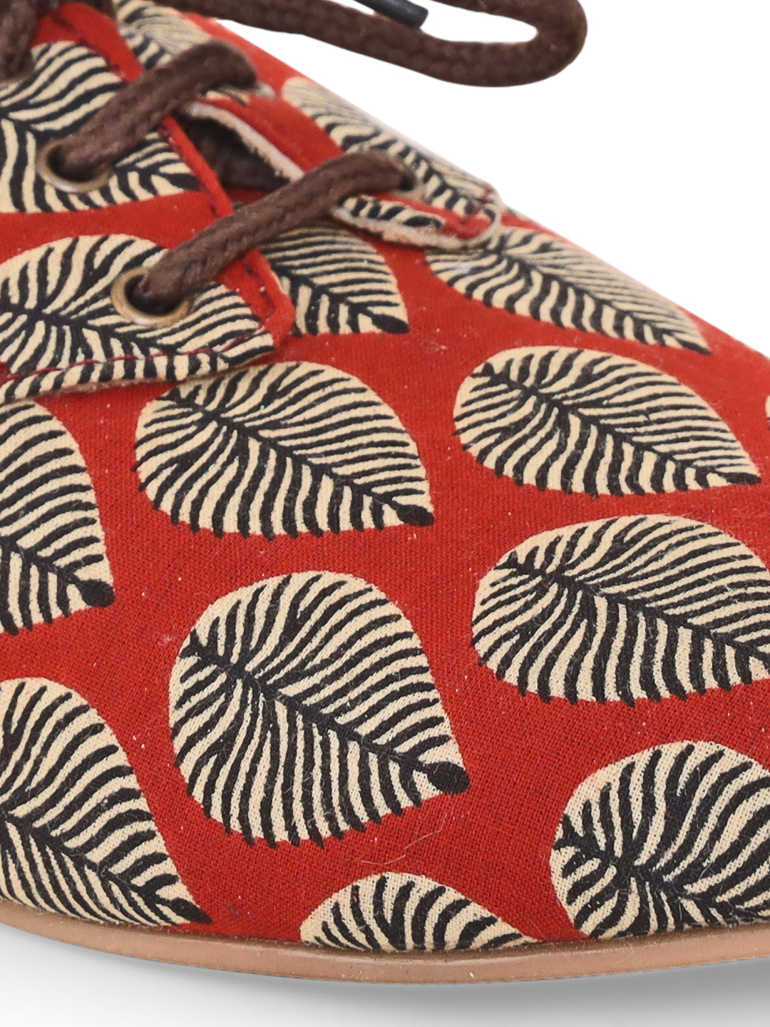 Mud Hue Block Print Oxfords