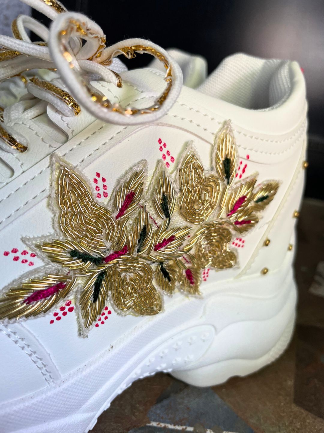 Quirky Tagline Bridal Sneakers