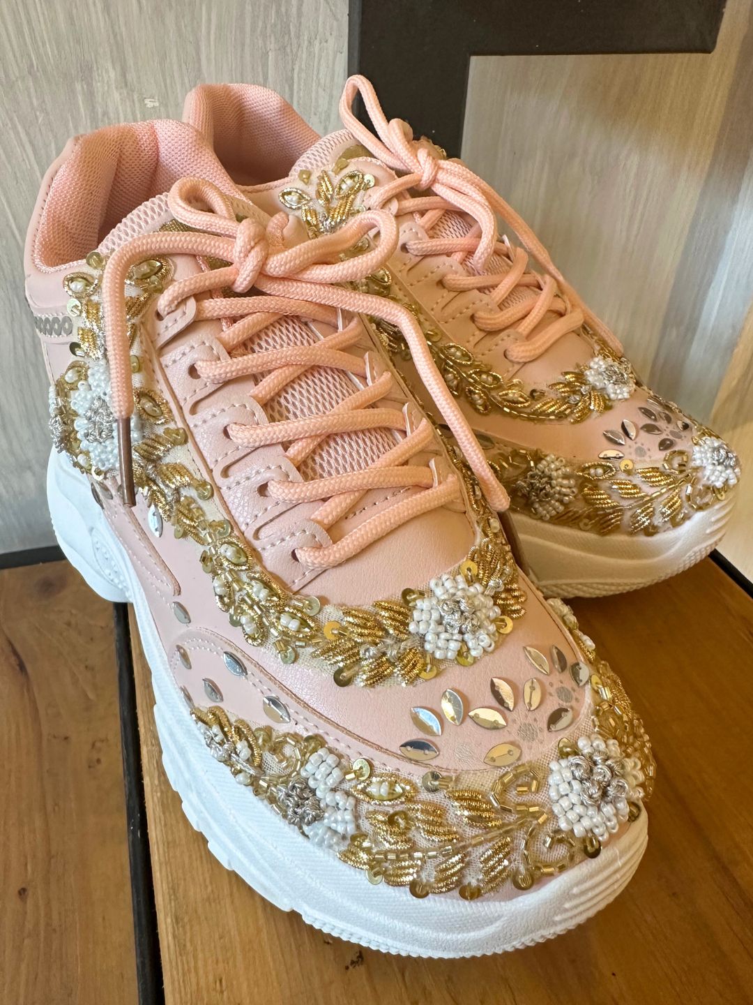 Pink Designer Festive Sneakers