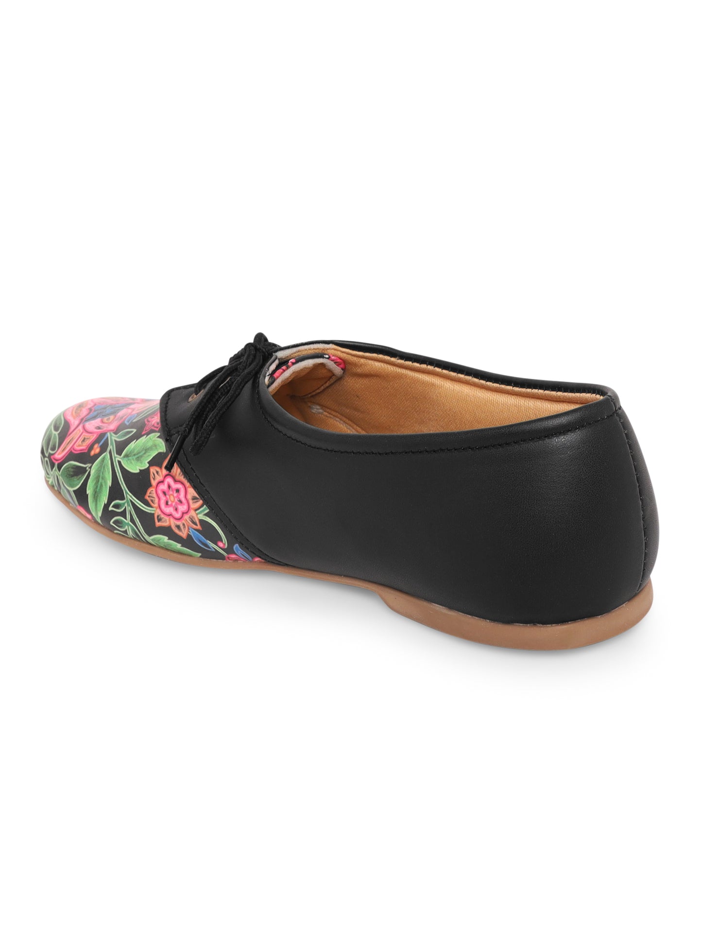Alice Black Floral Versatile Oxfords