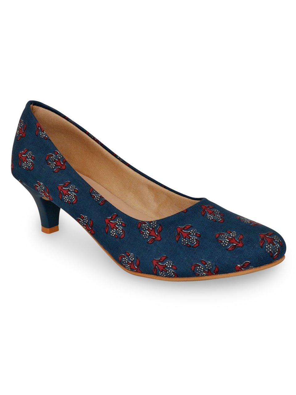 Blue hotsell kitten heels