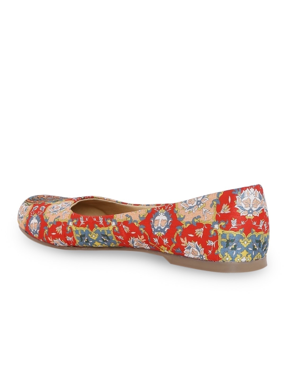 Red Mughal Print Bally Flats