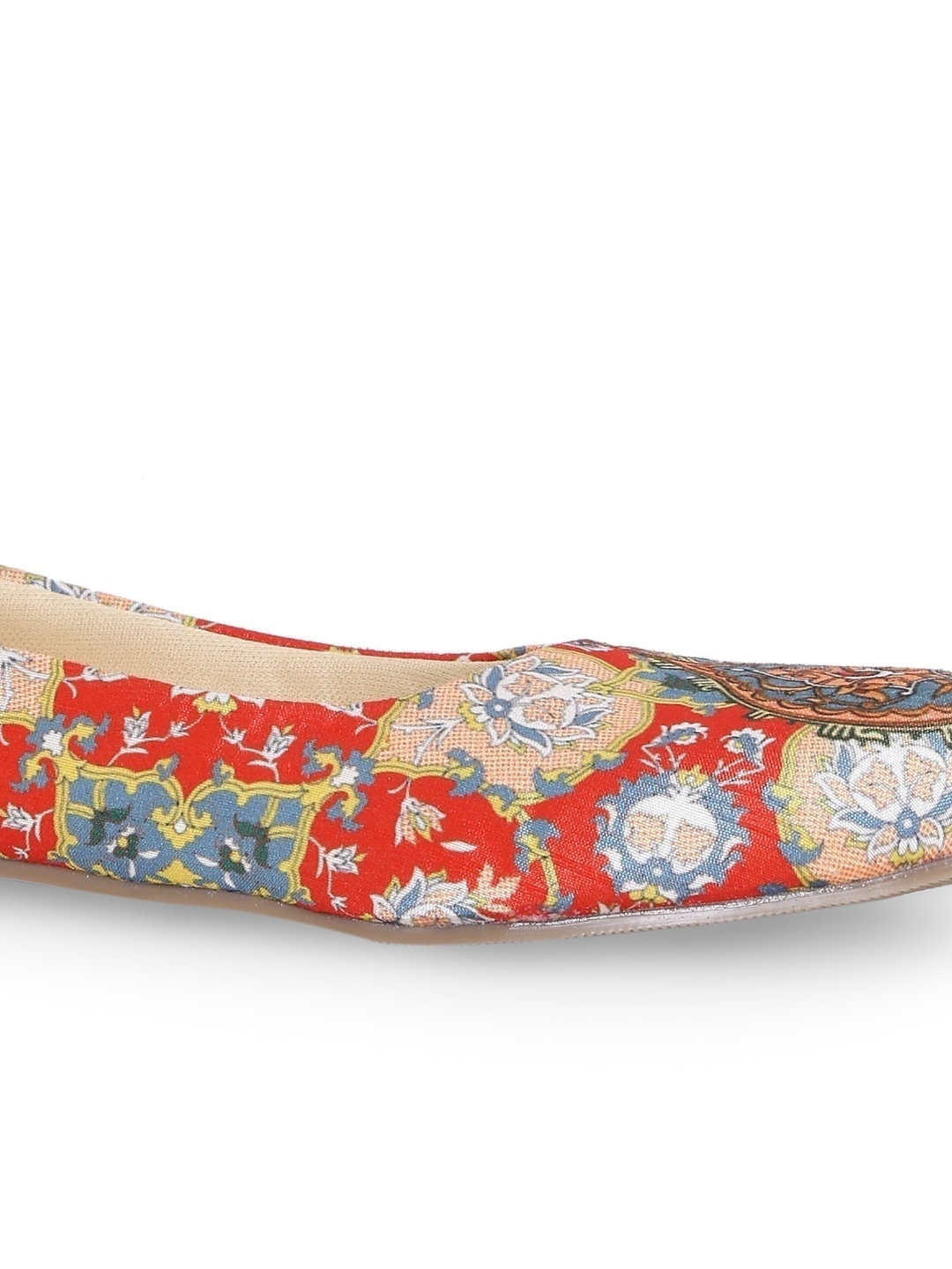 Red Mughal Print Bally Flats