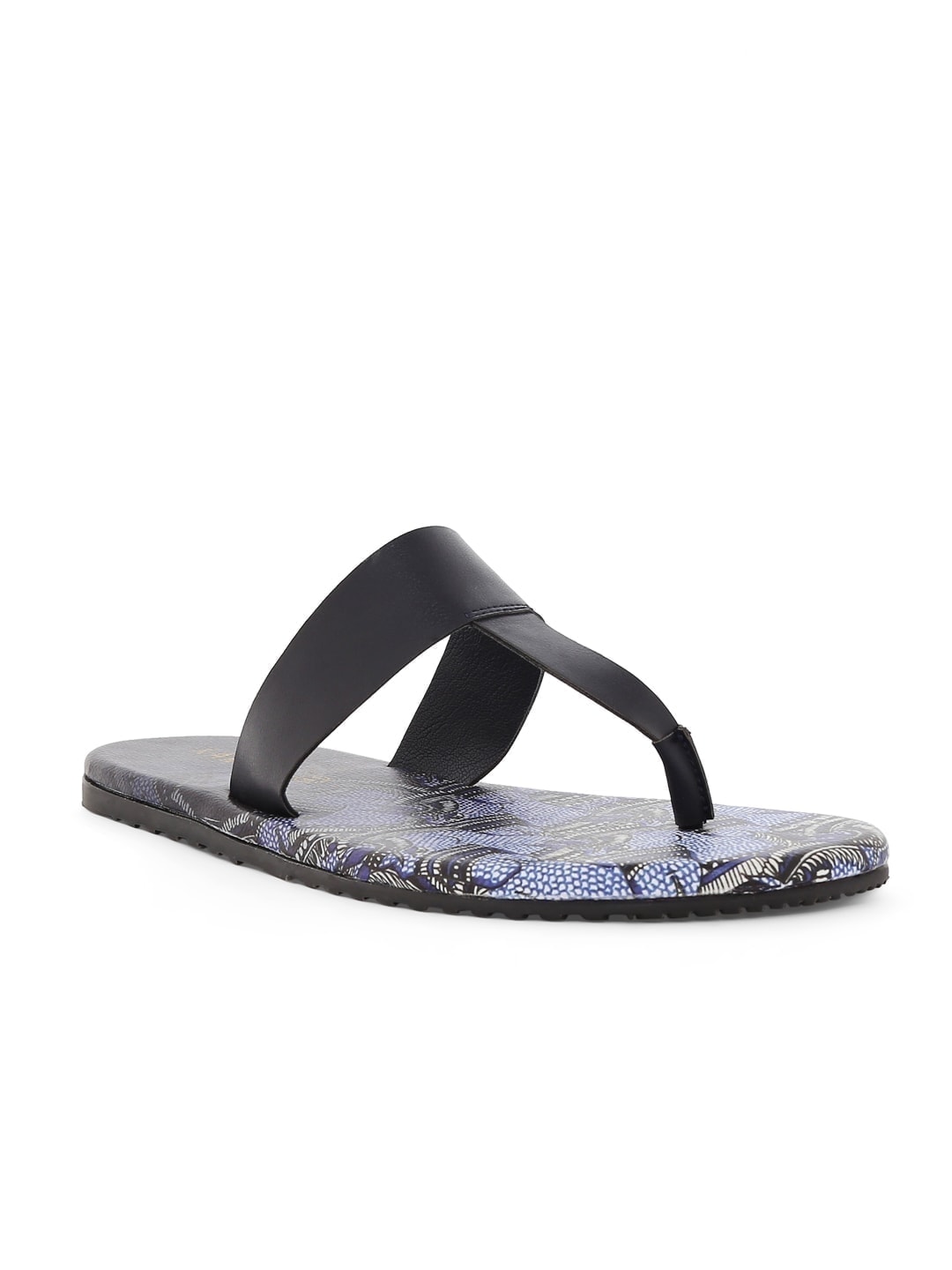 Blue Kalamkari Print Designer Chappals