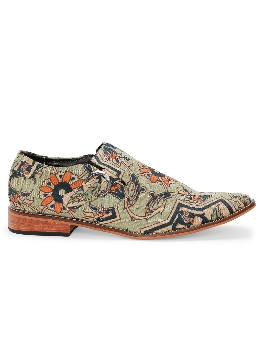 Mughal Powder Blue Buckle Up Loafers