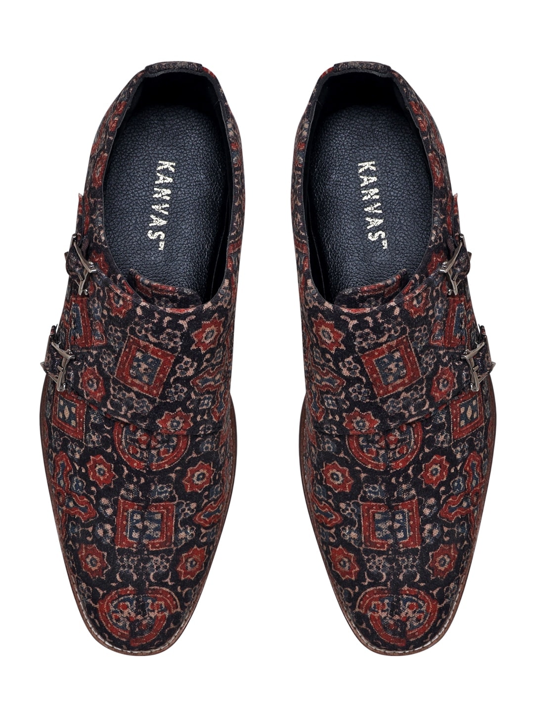 Black Ajrakh Monk Shoes
