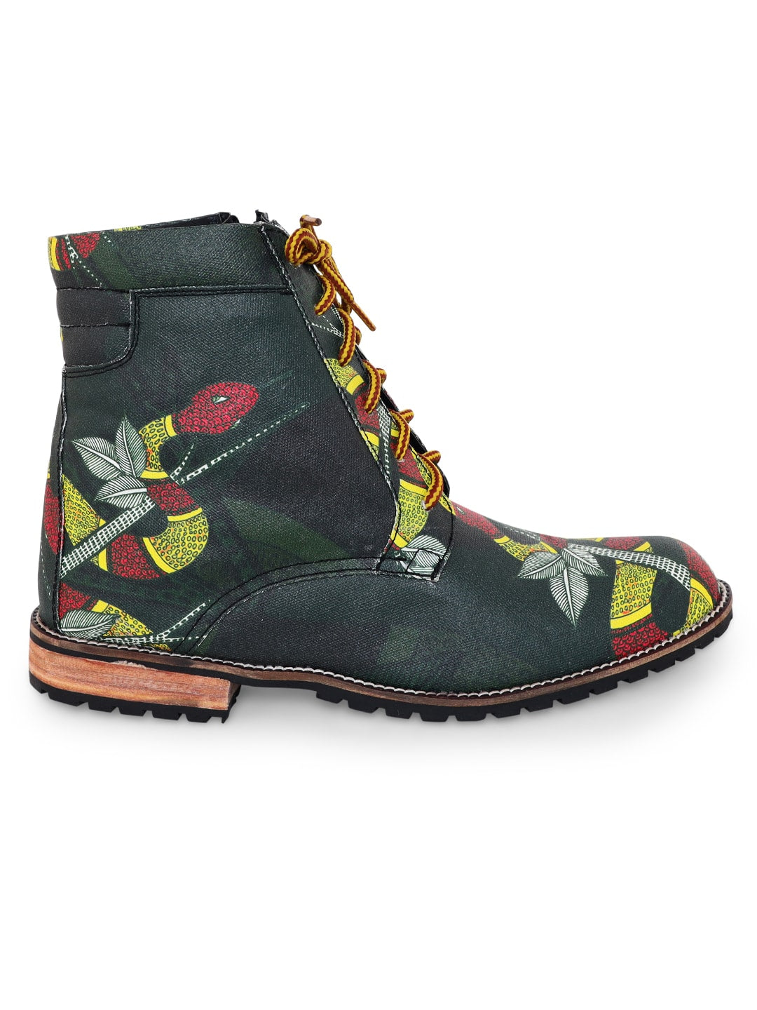 Military Green Snake Gond Boots