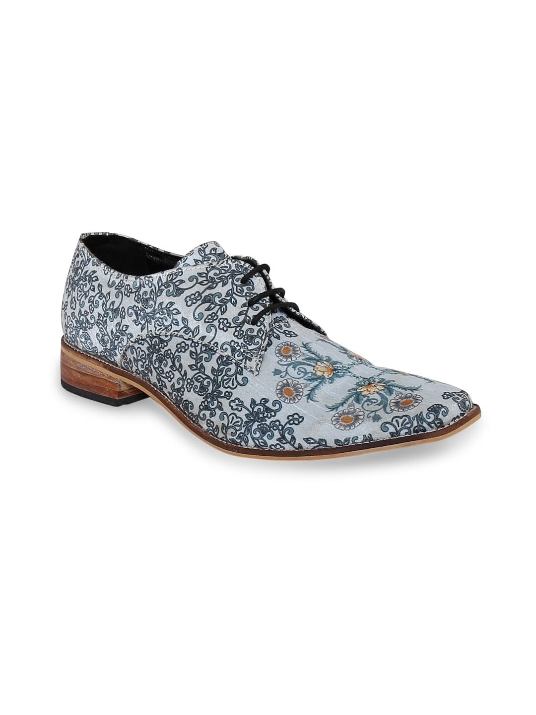 Sky Blue Whole Cut Shoes