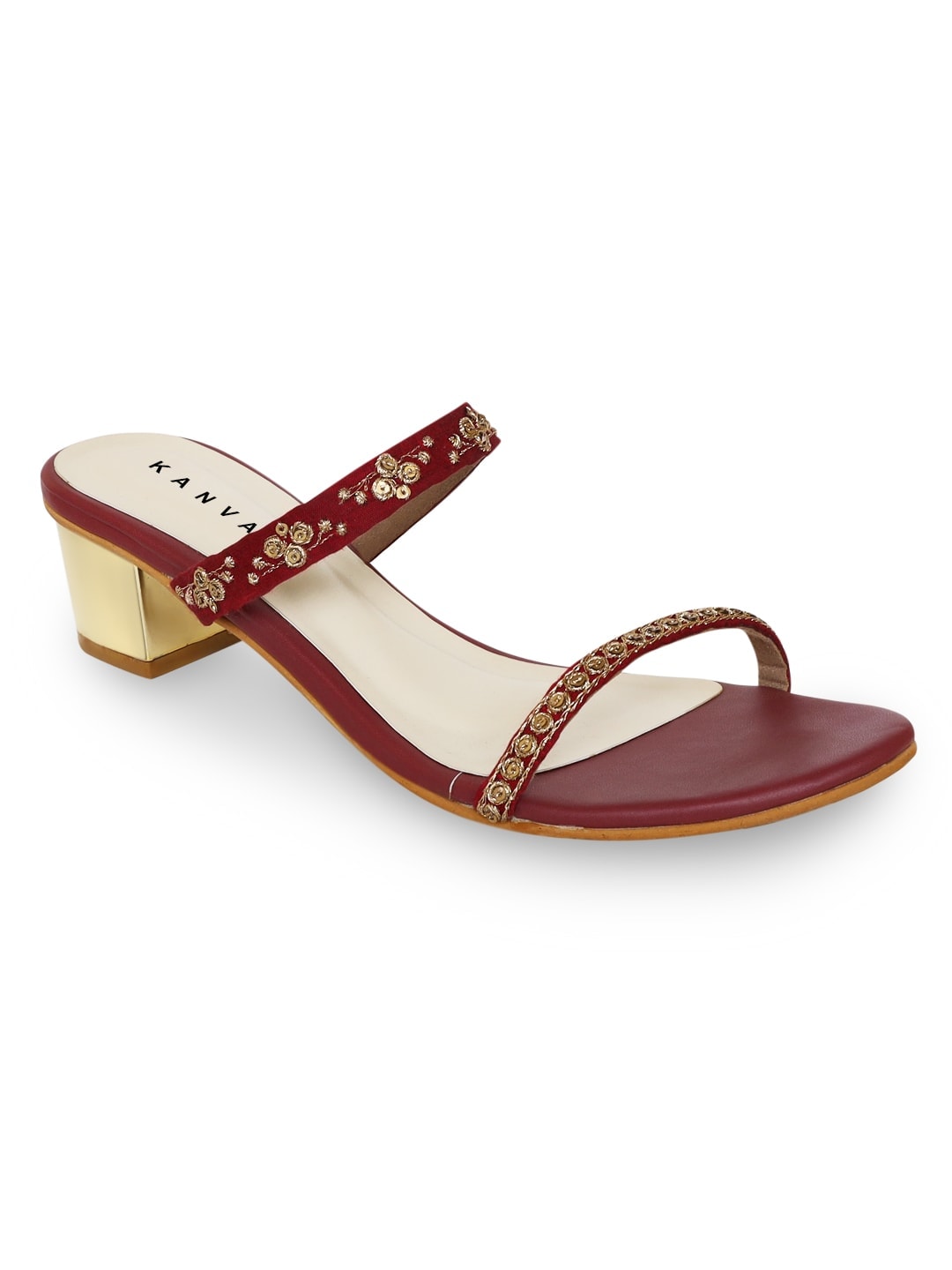 Summer Gone Maroon Strappy Sandals