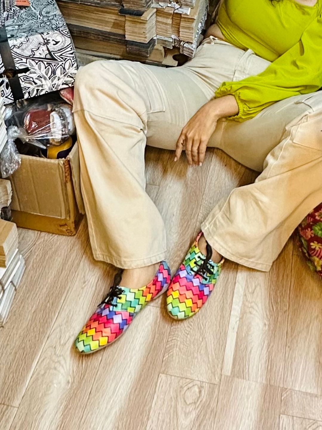 Colourful Tile Oxfords