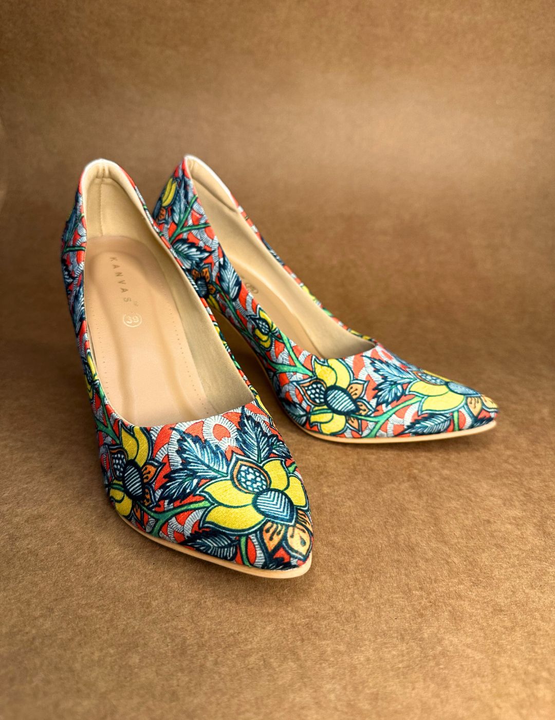 Madhubani Art Print Pumps