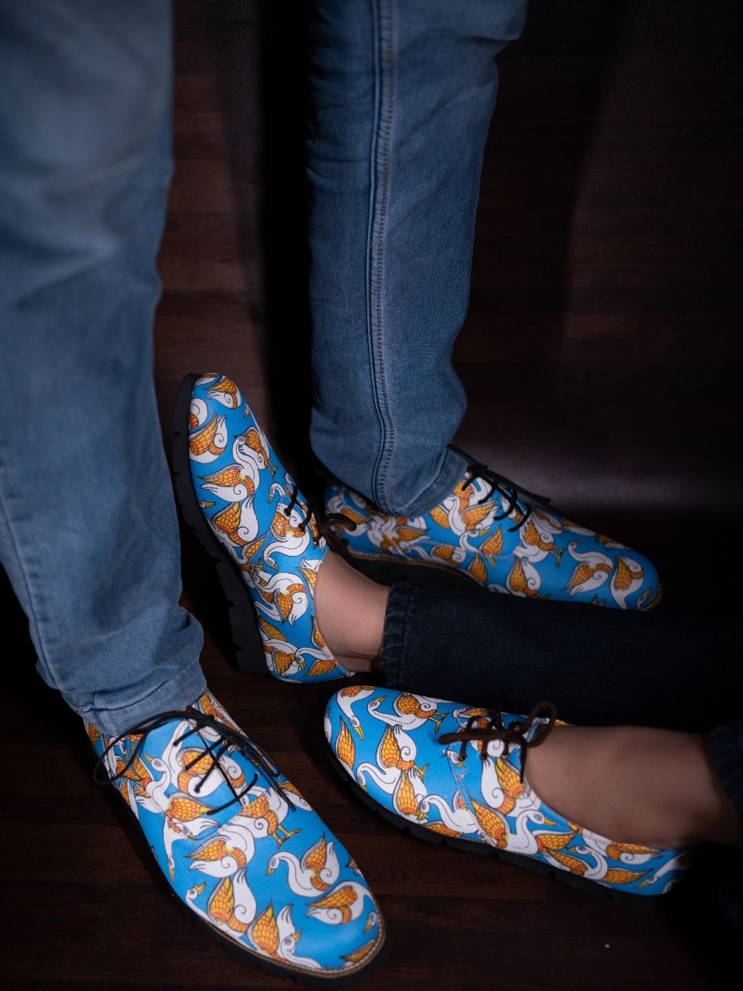 Swan In Water Derby Shoes