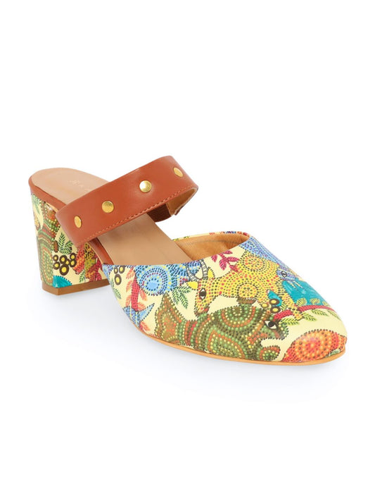Bhuman Bhil Art Block Heels