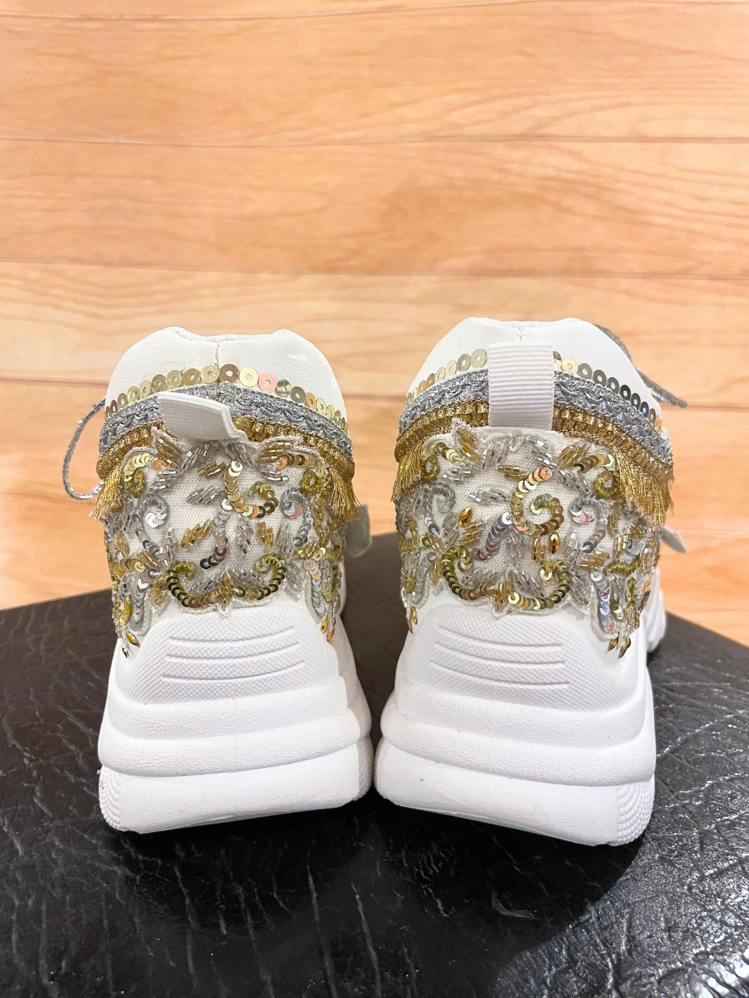 All on sale gold sneakers