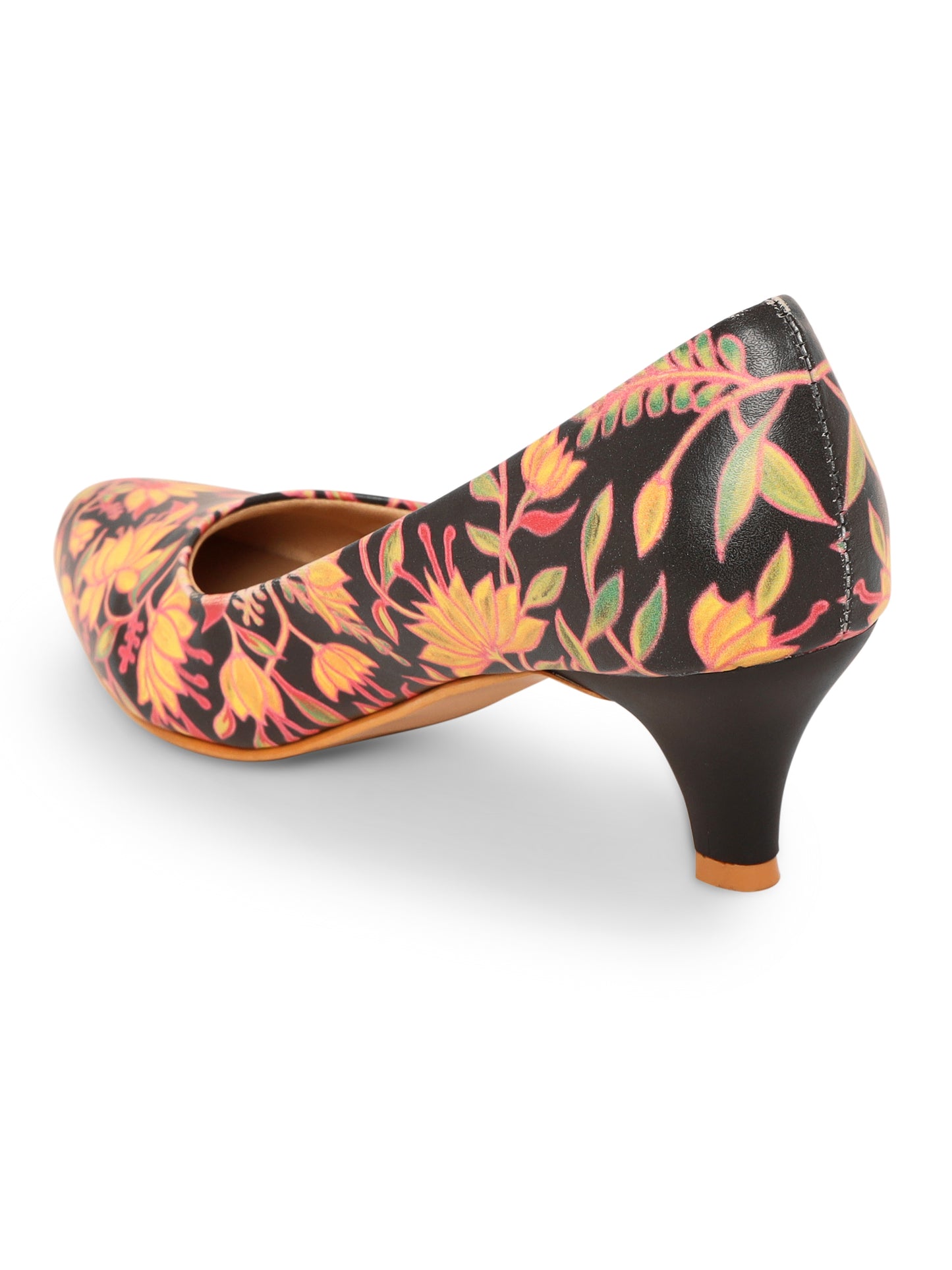 Amelia Multi Print Kitten Heels
