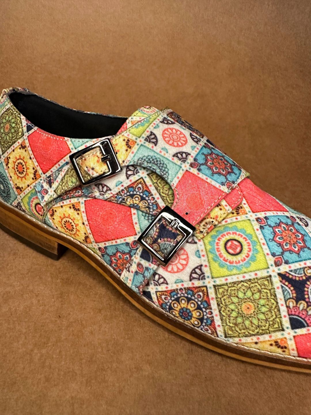 Bhil Art Mandala Monk  Shoes