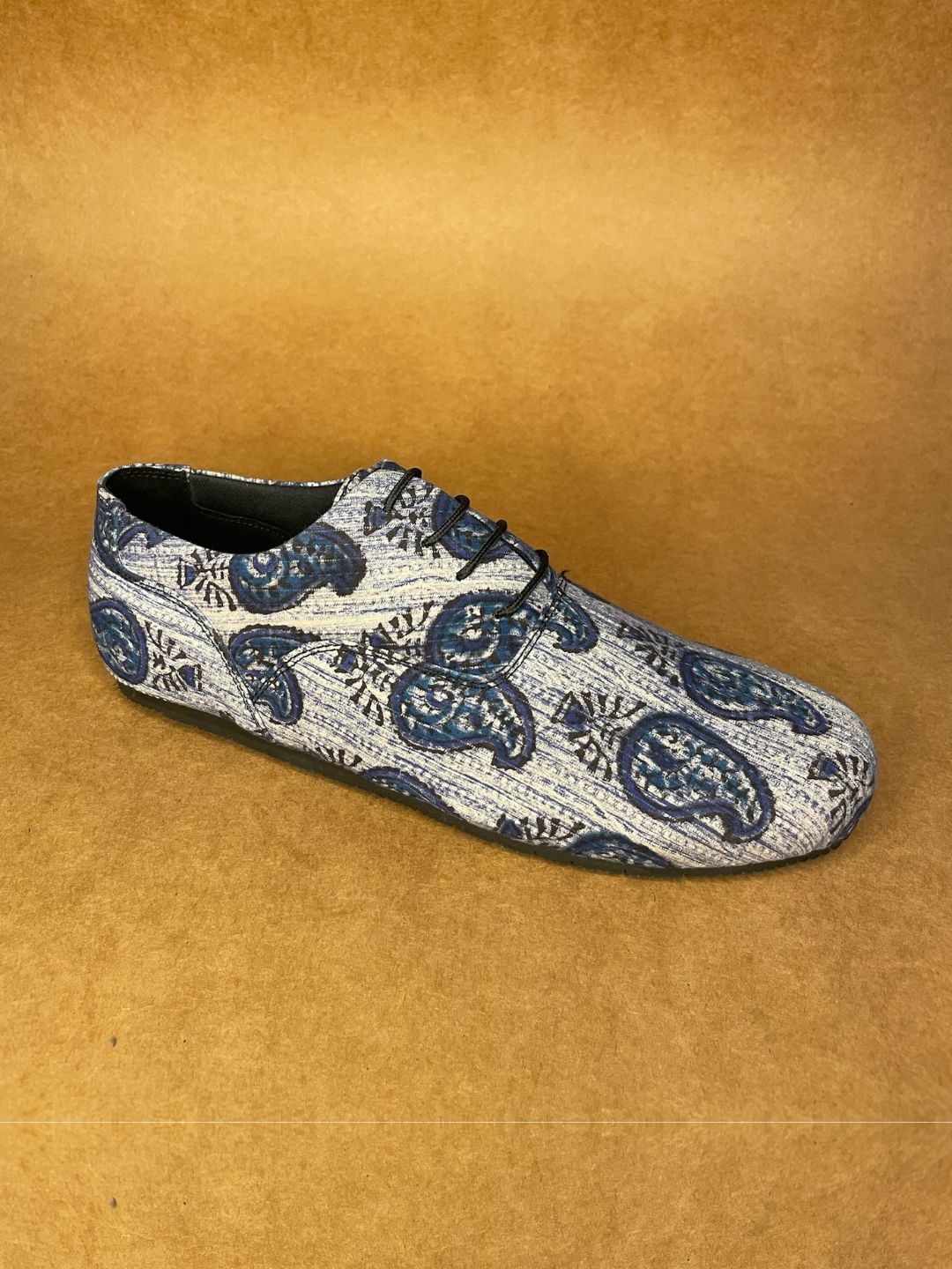 Blue Kairi Hand Block Oxfords
