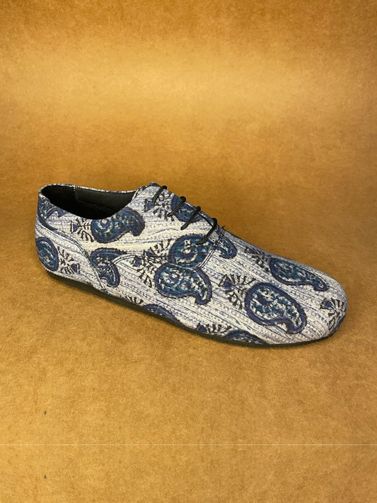Blue Kairi Hand Block Oxfords