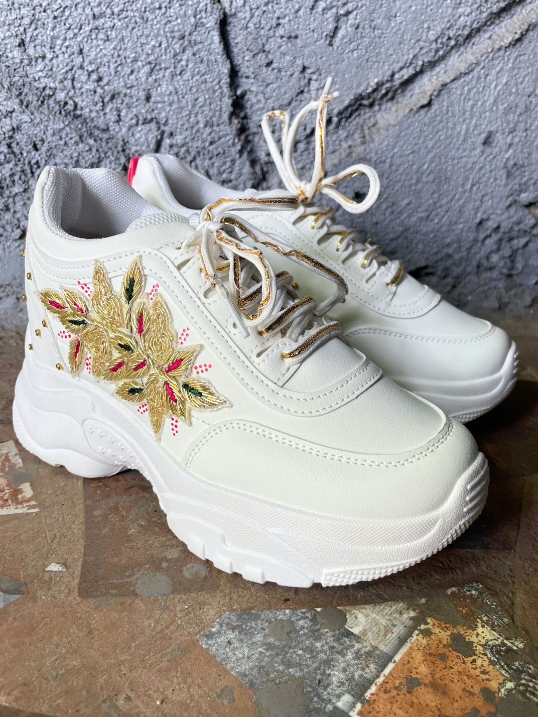 Quirky Tagline Bridal Sneakers