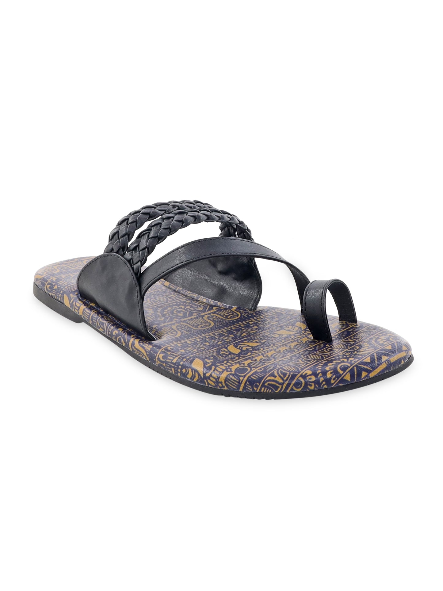 Kalamkari Print Designer Mens Chappals