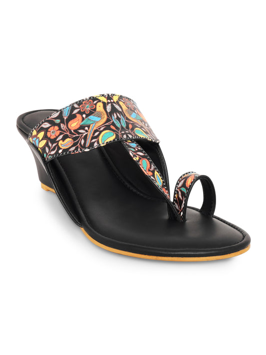 Eleanor Handmade Wedged Kolhapuri