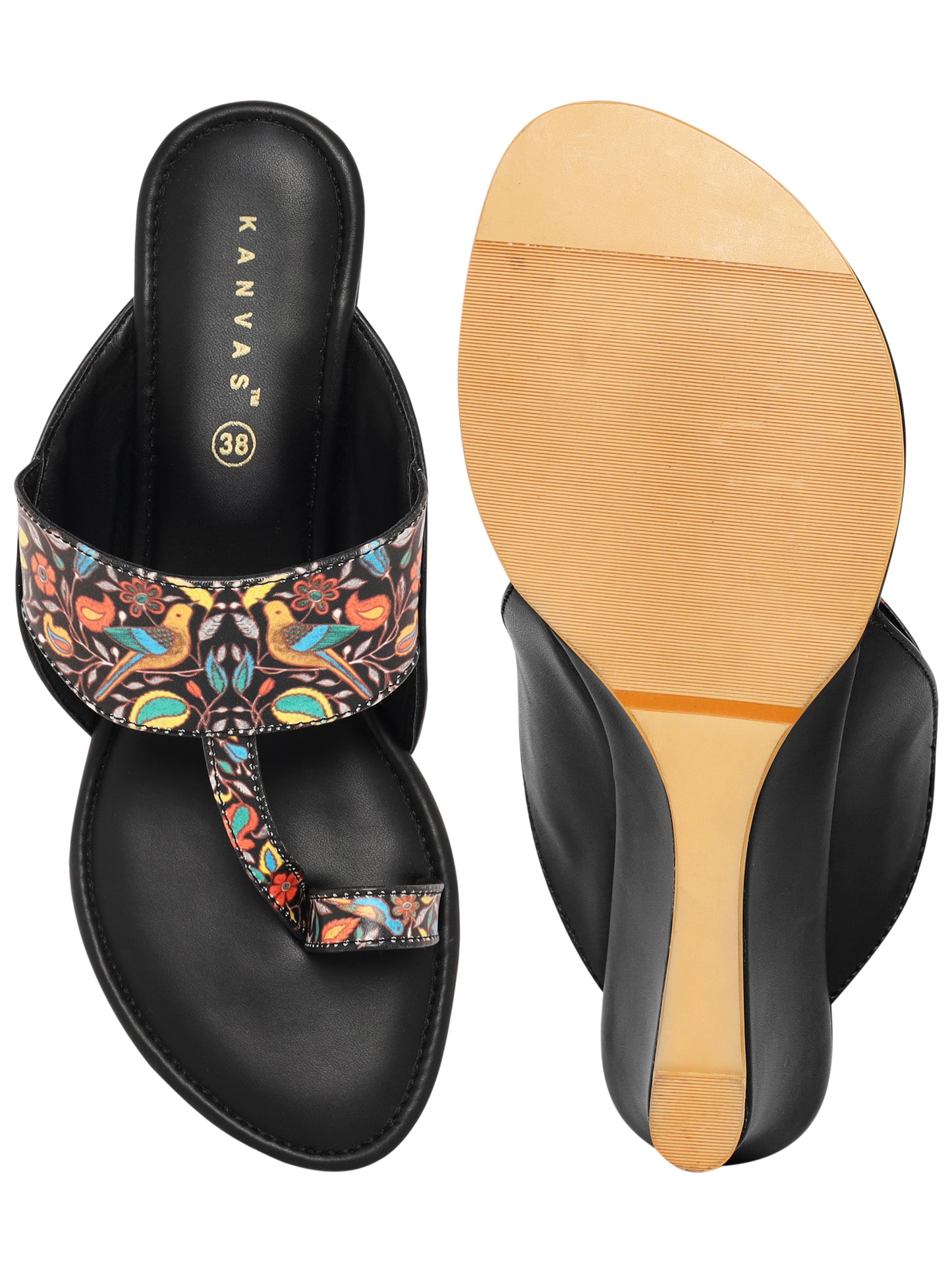 Eleanor Handmade Wedged Kolhapuri