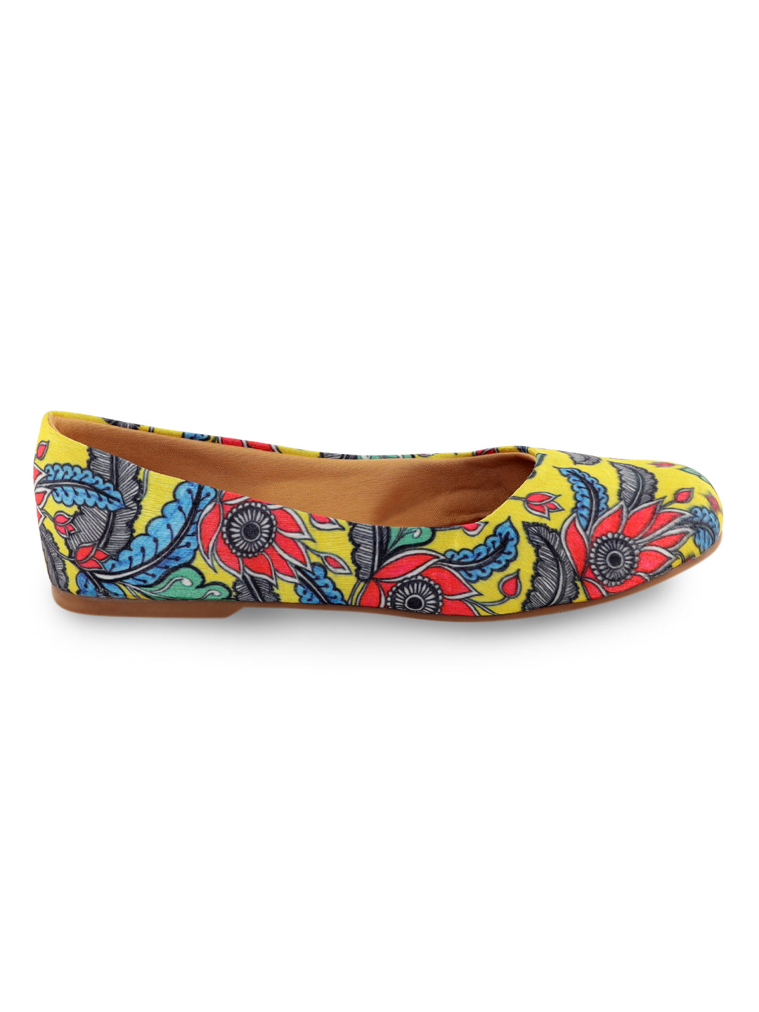 Yellow & Red Floral Ballerina