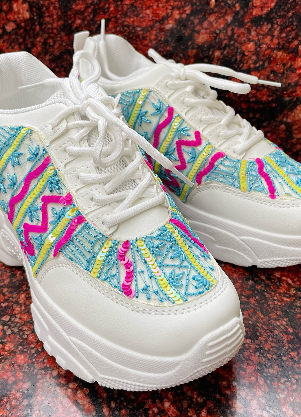 Neon designer clearance sneakers