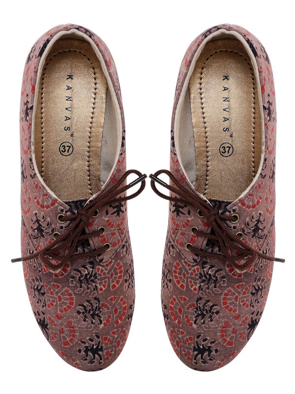 Coffee Brown Oxfords Shoes