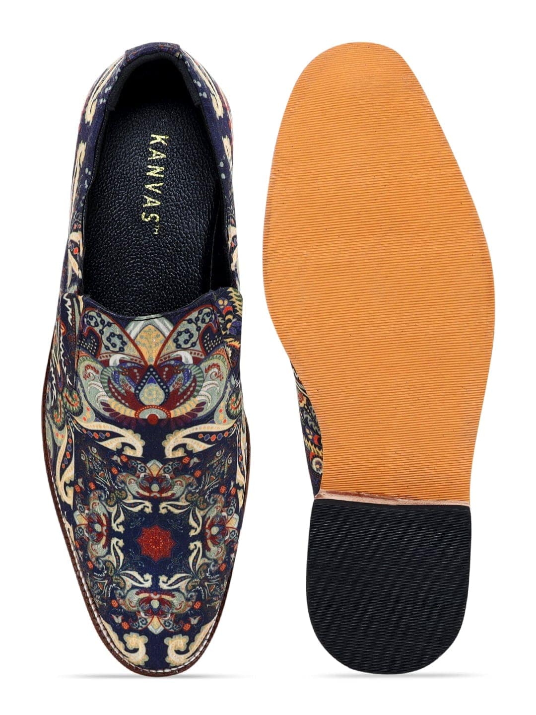 Deep Blue Art Print Loafers