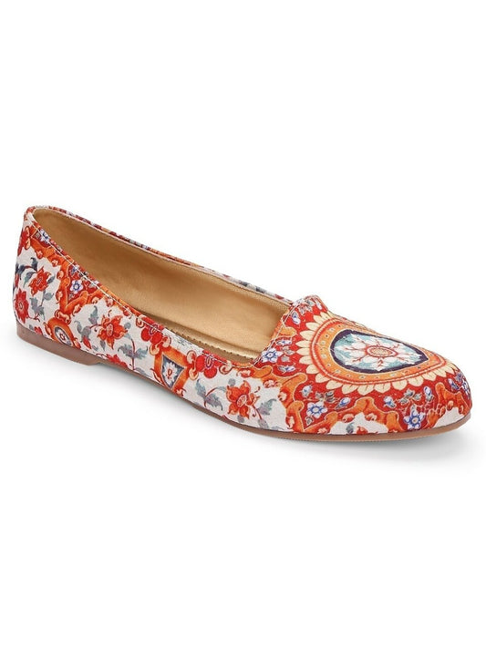 Floral Mughal Art Loafers Shoes