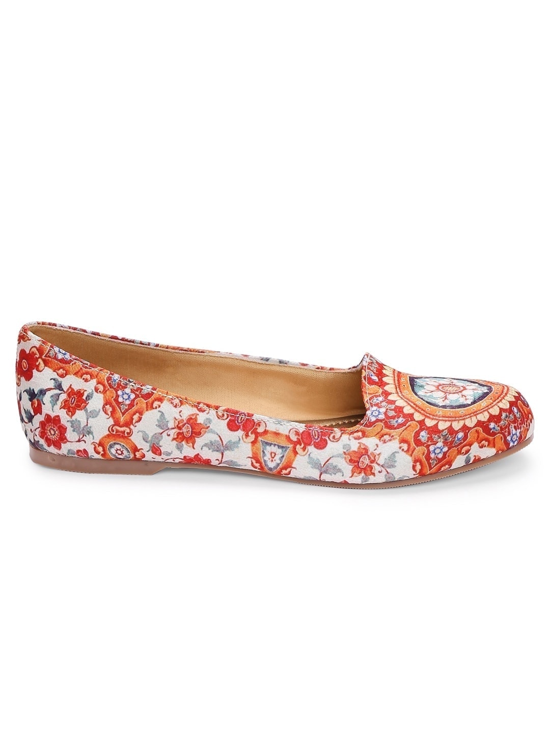 Floral Mughal Art Loafers Shoes
