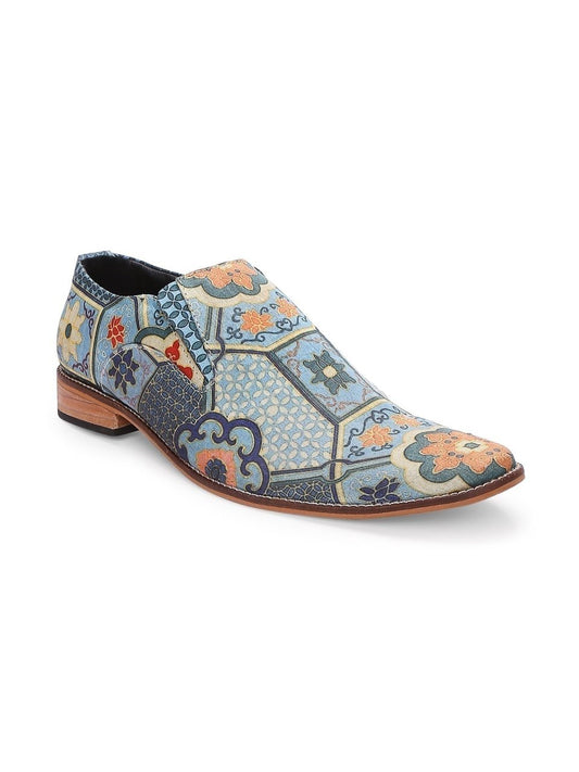 Classic Mughal Vintage Print Loafers