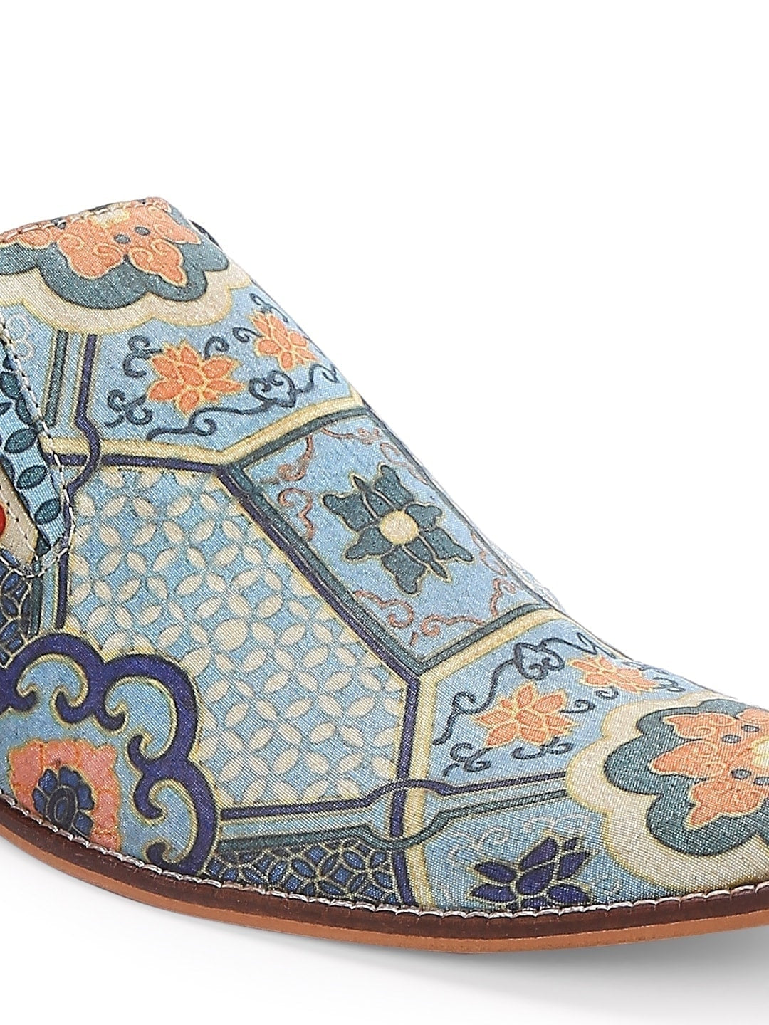 Classic Mughal Vintage Print Loafers