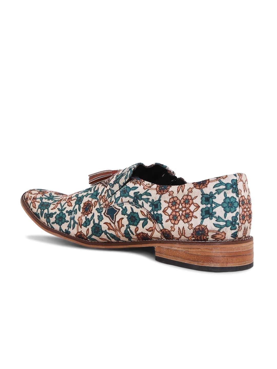 Classic Emerald Print Mughal Loafers