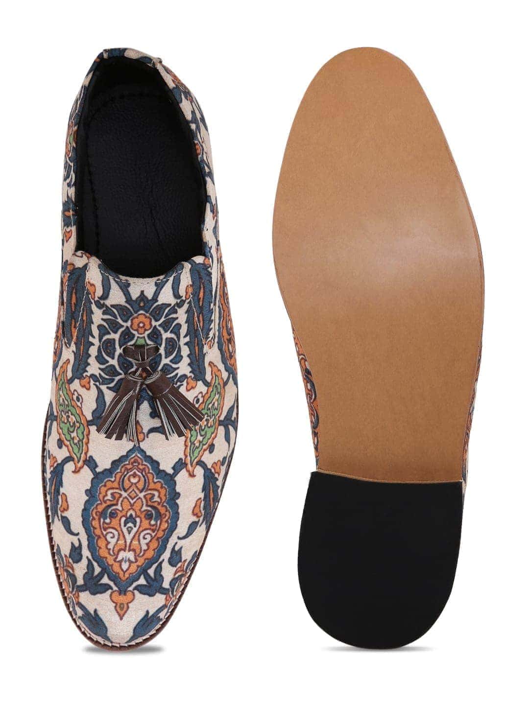 Royal Handcrafted Mughal Print Loafers