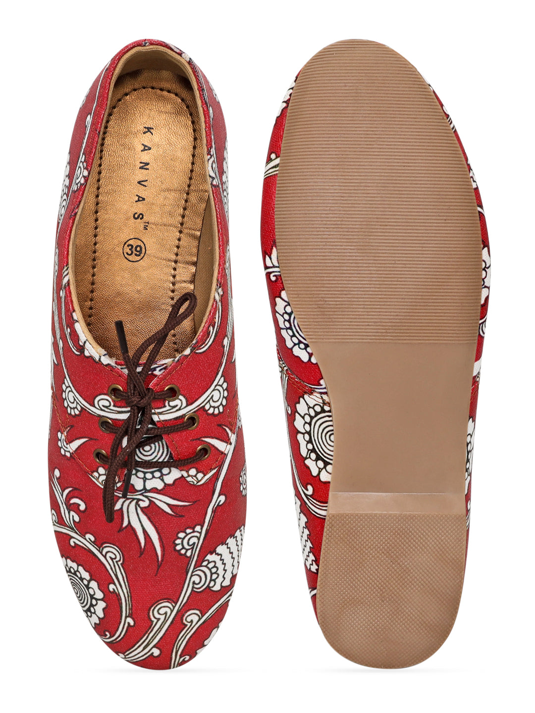 Electric Red Raga Oxfords